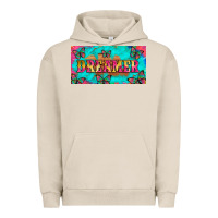 Pigment French Oak dreamer with butterfly and tie dye  licance  plate Urban Hoodie - Artiststas