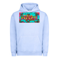 Pigment Grape Ice dreamer with butterfly and tie dye  licance  plate Urban Hoodie - Artiststas