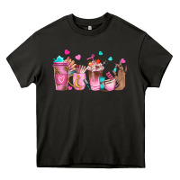 Asphalt nail tech coffee cups Heavy Core Tee - NancyCooperArtShop