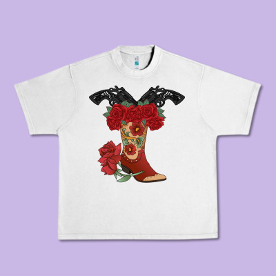 Cowboy Boots Urban Heavy Tee Designed By Bettercallsaul