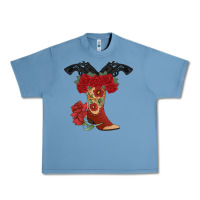 Pebble Blue Cowboy Boots Urban Heavy Tee - Bettercallsaul