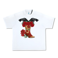 White Cowboy Boots Urban Heavy Tee - Bettercallsaul