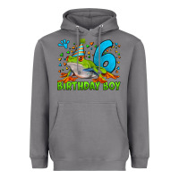 Storm birthday boy frog age 6 Heavyweight Hoodie - LillyAllenDesigns
