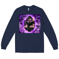 Navy gothic girl night Long Sleeve Tee - TumblerDesignByShophia