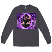 Smoke gothic girl night Long Sleeve Tee - TumblerDesignByShophia