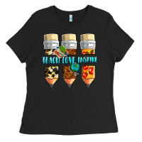 Black teach love inspire Ladies Tee - NancyCooperArtShop