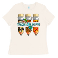 Bone teach love inspire Ladies Tee - NancyCooperArtShop