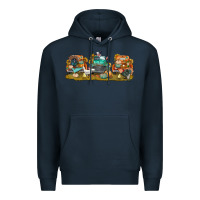 Navy thanksgiving trucks bbs Premium Hoodie - BundleAndBundleShop