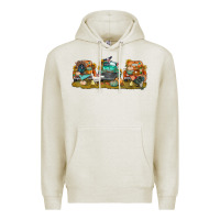 Oatmeal Heather thanksgiving trucks bbs Premium Hoodie - BundleAndBundleShop