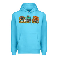 Ocean Blue thanksgiving trucks bbs Premium Hoodie - BundleAndBundleShop