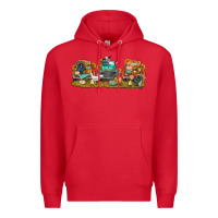 Red thanksgiving trucks bbs Premium Hoodie - BundleAndBundleShop