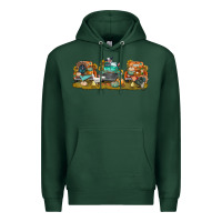 Sports Green thanksgiving trucks bbs Premium Hoodie - BundleAndBundleShop