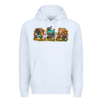 White thanksgiving trucks bbs Premium Hoodie - BundleAndBundleShop
