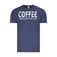 Vintage Denim Coffee Completes Me Vintage Tee - Bettercallsaul