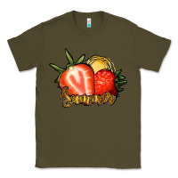 Army Green Strawberry Summer Classic Tee - Bettercallsaul