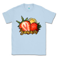 Dusty Blue Strawberry Summer Classic Tee - Bettercallsaul