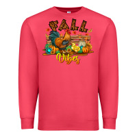 Cardinal Fall Vibes Premium Sweatshirt - CowhideDigitalArt