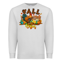 Dove Grey Fall Vibes Premium Sweatshirt - CowhideDigitalArt