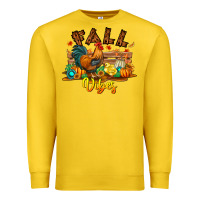 Lemon Fall Vibes Premium Sweatshirt - CowhideDigitalArt