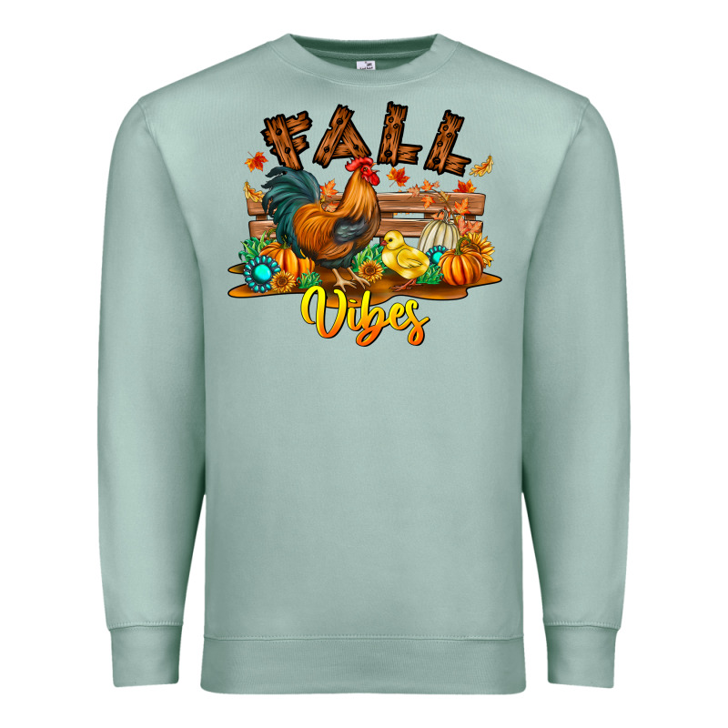 Fall Vibes Premium Sweatshirt by CowhideDigitalArt | Teevron