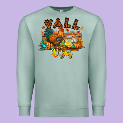 Fall Vibes Premium Sweatshirt Designed By Cowhidedigitalart