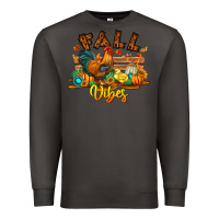 Smoke Fall Vibes Premium Sweatshirt - CowhideDigitalArt