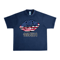 Navy American lip Urban Heavy Tee - Bettercallsaul