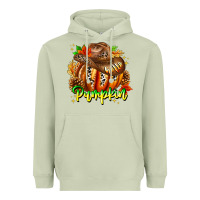 Matcha Hello Pumpkin Heavyweight Hoodie - CowhideDigitalArt