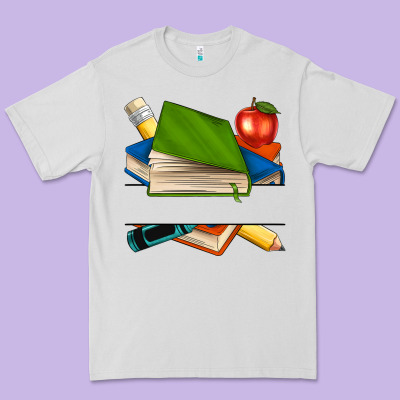 Custom Teacher Books Premium Tee Designed By Nancycooperartshop