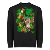 Black St. Patrick's day Donkey Heavyweight Sweatshirt - CowGirlArtShop