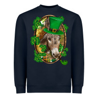 Navy St. Patrick's day Donkey Heavyweight Sweatshirt - CowGirlArtShop