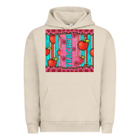 Pigment French Oak teacher with  flower glitter and serape leopard Urban Hoodie - Artiststas