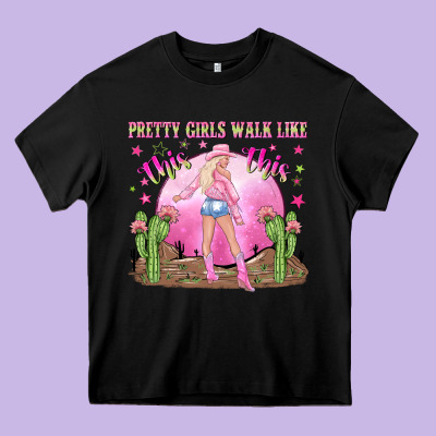 Pretty Girls Walk Like This This Heavy Core Tee Designed By Nancycooperartshop