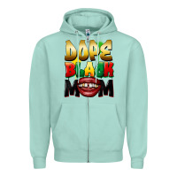 Seafoam dope black mom Zipper Hoodie - FaDigitalArtStudio