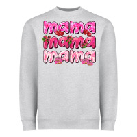 Heather Grey Mama mama mama mother's day Heavyweight Sweatshirt - HowdyJamesFarm