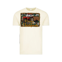 Vintage Arctic Merry Christmas Tractor Vintage Tee - RanaPortraitStore