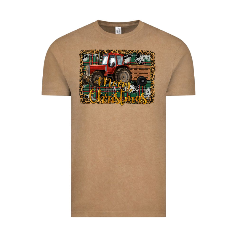 Merry Christmas Tractor Vintage Tee by RanaPortraitStore | Teevron