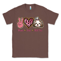 Chestnut Peace Love Shih Tzu Classic Tee - Bettercallsaul