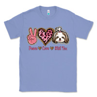 Colony Blue Peace Love Shih Tzu Classic Tee - Bettercallsaul