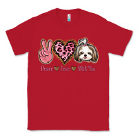 Red Peace Love Shih Tzu Classic Tee - Bettercallsaul