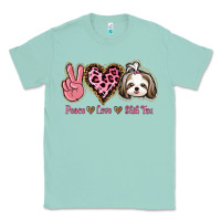 Seafoam Peace Love Shih Tzu Classic Tee - Bettercallsaul