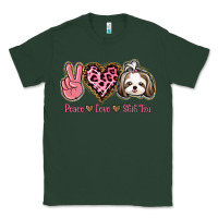 Sports Green Peace Love Shih Tzu Classic Tee - Bettercallsaul
