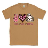 Toasted Coconut Peace Love Shih Tzu Classic Tee - Bettercallsaul