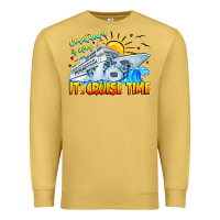 Antique Gold Countdown Is Over It's Cruise Time Premium Sweatshirt - CowhideDigitalArt