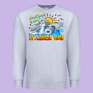 Countdown Is Over It's Cruise Time Premium Sweatshirt Designed By Cowhidedigitalart