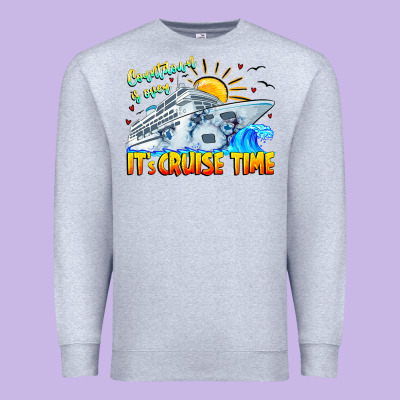 Countdown Is Over It's Cruise Time Premium Sweatshirt Designed By Cowhidedigitalart
