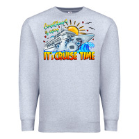 Heather Grey Countdown Is Over It's Cruise Time Premium Sweatshirt - CowhideDigitalArt