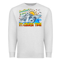 Oatmeal Heather Countdown Is Over It's Cruise Time Premium Sweatshirt - CowhideDigitalArt