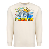 Sandshell Countdown Is Over It's Cruise Time Premium Sweatshirt - CowhideDigitalArt
