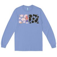 Colony Blue gothic girl and colorful girl best friends with Long Sleeve Tee - TumblerDesignByShophia